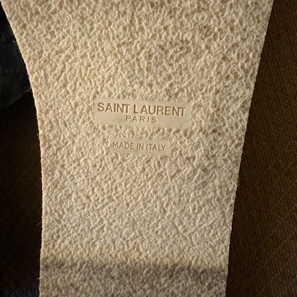 Pre-owned authentic Saint Laurent black double stray espadrilles - Picture 4 of 13